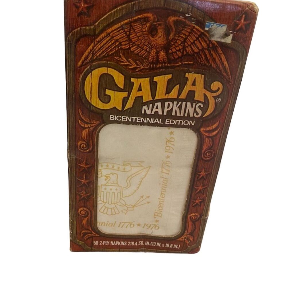 Gala Napkins Bicentennial Edition Vintage Beverage Decoupage Set